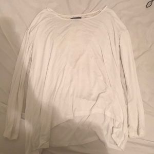 White long sleeve top